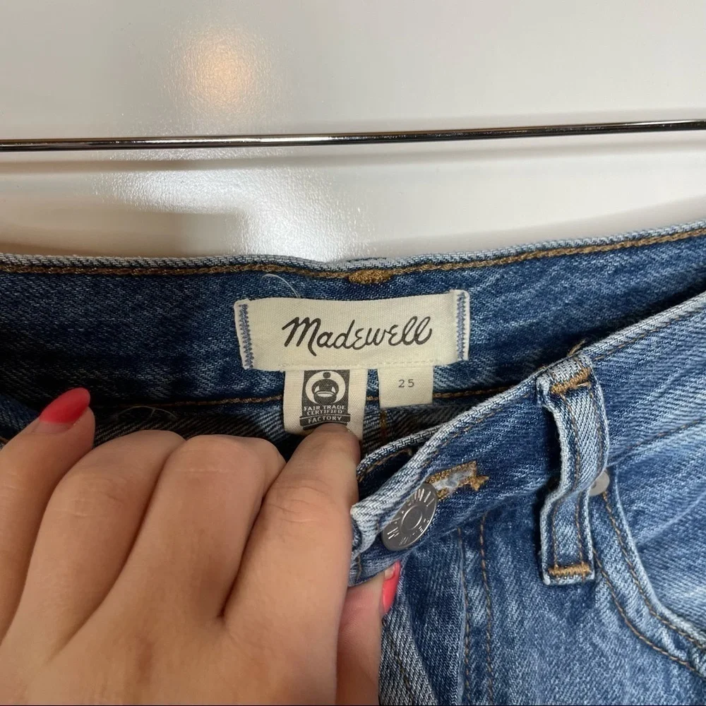 Madewell Rigid Denim Relaxed Mini Skirt in Rosehill Wash Size 25 - Picture 7 of 9